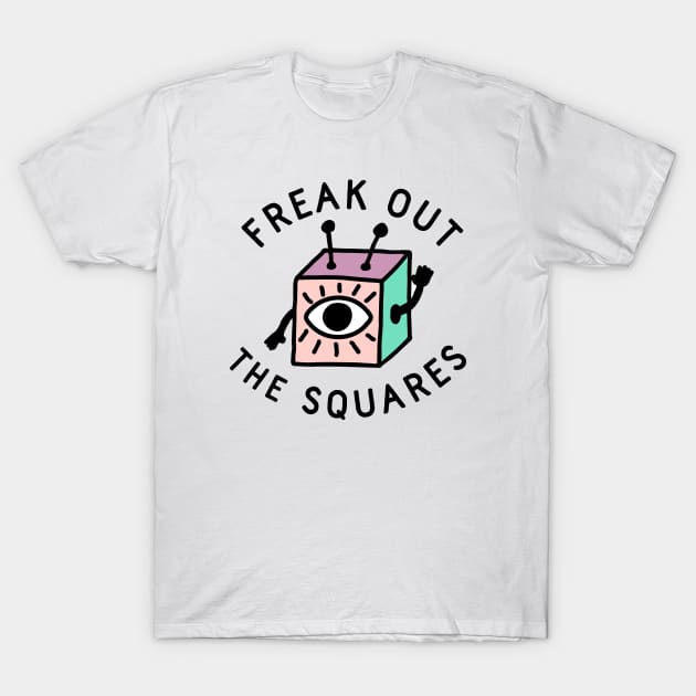 Freak Out the Squares T-Shirt by TroubleMuffin